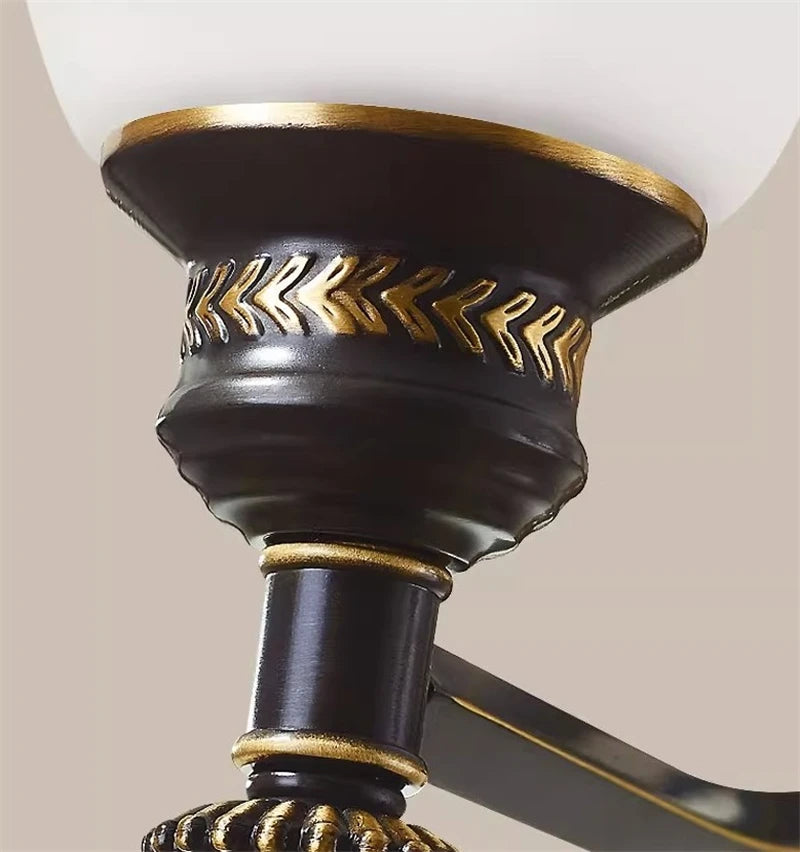 lustre nordique de luxe en cuivre style vintage industriel - vue 4 sur 12