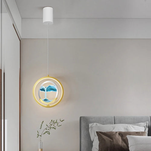 lustre créatif double tête style nordique sables mouvants - vue 2 sur 10