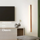 Applique murale LED double couleur en bois de noyer