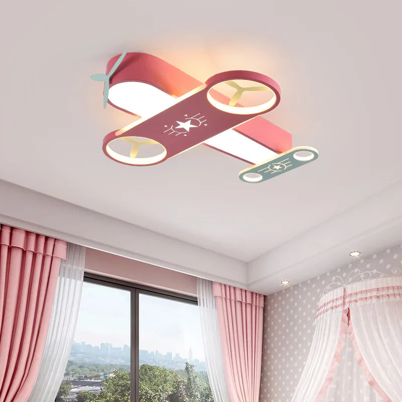lustre moderne led en forme d'avion pour éclairage intérieur - vue 4 sur 8