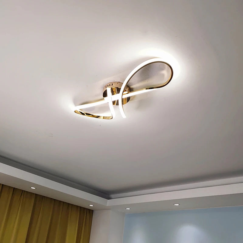 plafonnier led salon lumière créative décorative intérieur - vue 5 sur 6