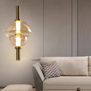 lustre moderne en verre design minimaliste pour restaurant et café