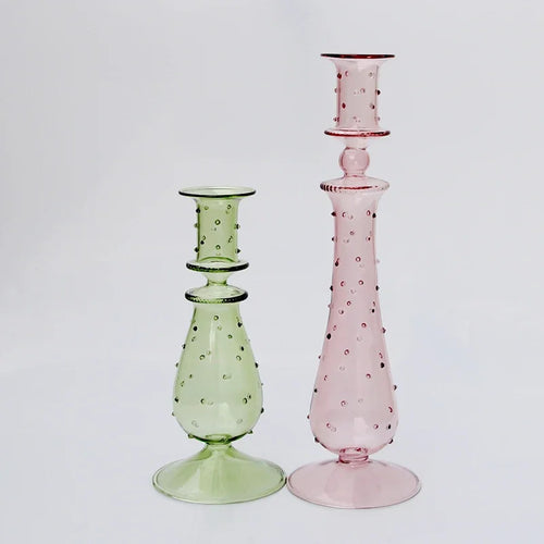 bougeoir en verre pour décoration de mariage et centre de table - vue 5 sur 29