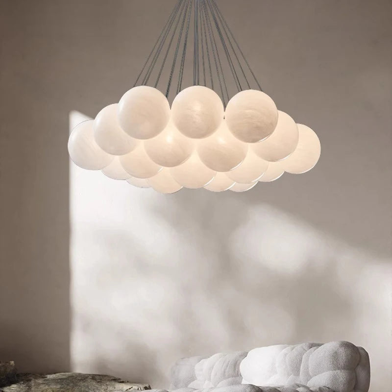 Lustre design LED avec boules