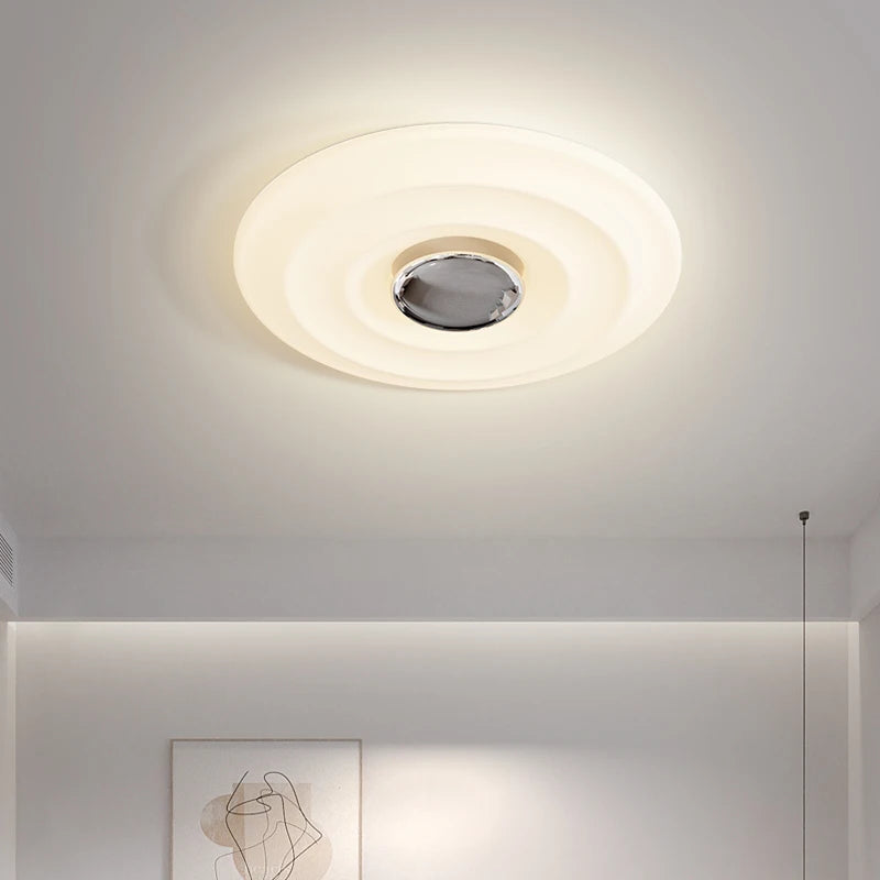 plafonnier moderne rond à LED pour éclairage intérieur décoratif - vue 4 sur 10