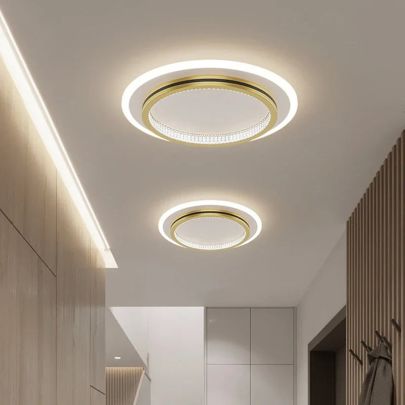 Plafond moderne à LEDs lumière lampe de luxe décor intérieur pour chambre Foyer allée couloir luminaire nordique créatif géométrie lumière