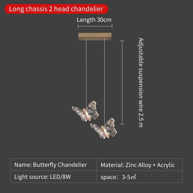 suspension en cristal nordique à led pour décoration moderne - vue 9 sur 18