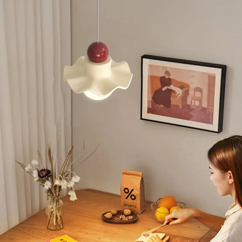 suspension fleur en éclairage nordique pour enfants et décorations - vue 3 sur 16