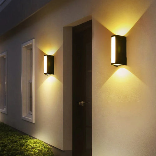 applique murale extérieure jardin avec led haute luminosité - vue 3 sur 9