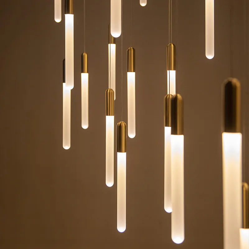 lustre nordique minimaliste suspendu design penthouse villa