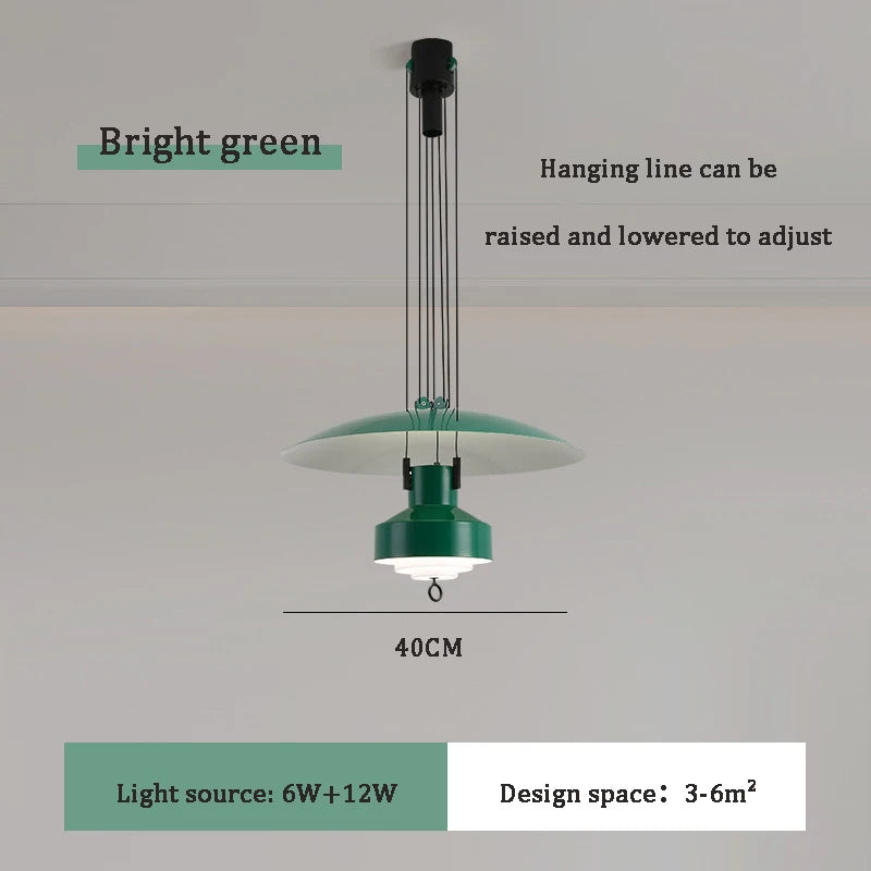 lustre suspendu nordique réglable pour intérieur élégant - vue 14 sur 14