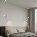 lampe suspension led blanc noir réglable