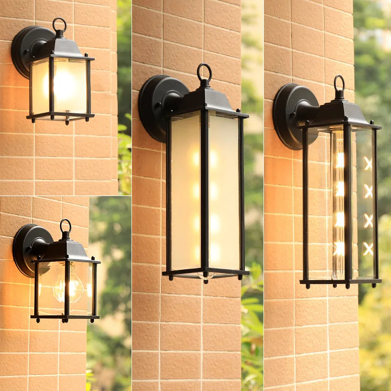 Applique extérieure étanche jardin Villa couloir aluminium extérieur mur porche lumière passerelle Simple balcon porte terrasse lampe