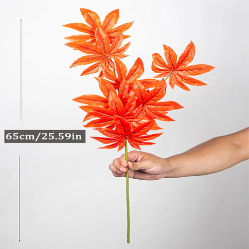 grandes plantes d'érable artificielles décorations d'automne pour festivals - vue 4 sur 9