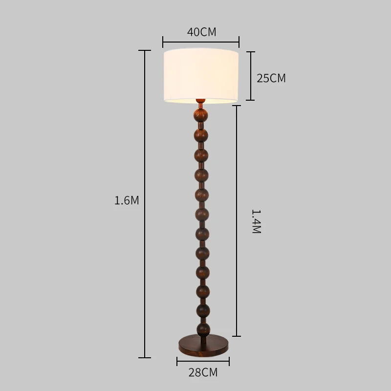 lampadaire en bois haut de gamme pour décoration intérieure rétro