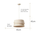 Lustre arrondi crème de style bohème