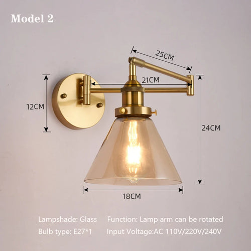 applique murale led pliable écologique avec bras réglable moderne - vue 12 sur 11