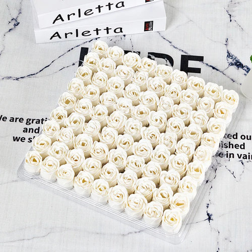 lot de 81 roses artificielles en savon pour décorations et cadeaux - vue 13 sur 18
