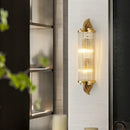 applique murale en acier inoxydable et cristal design moderne
