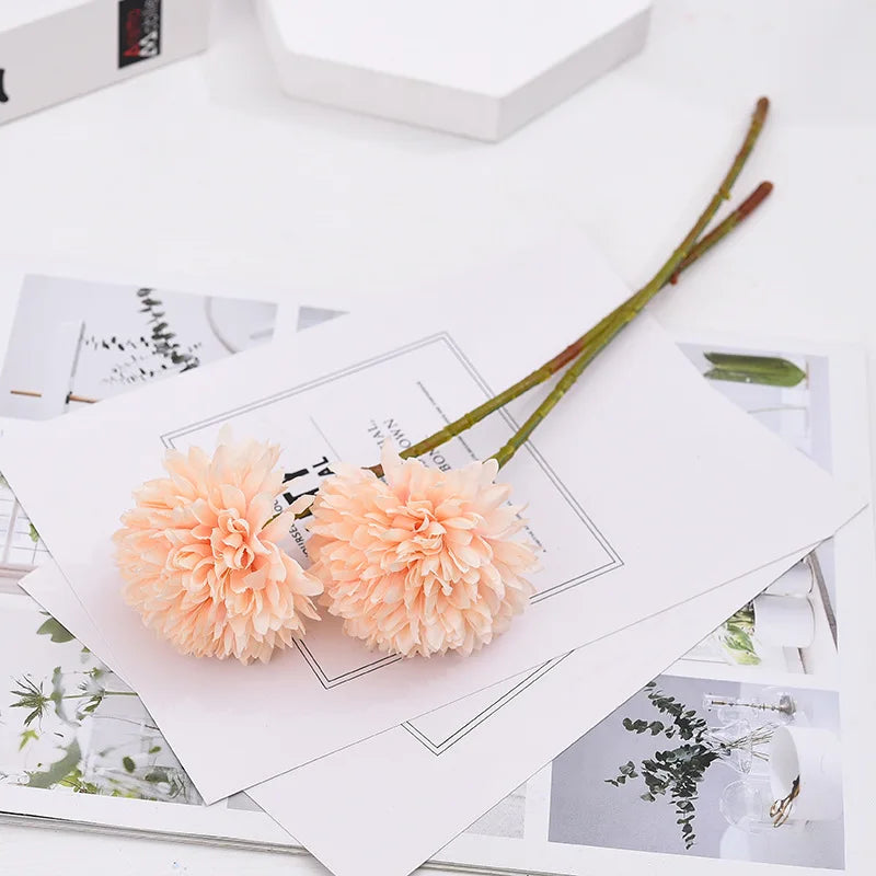 fleur artificielle pissenlit chrysanthème pour décoration mariage et événements