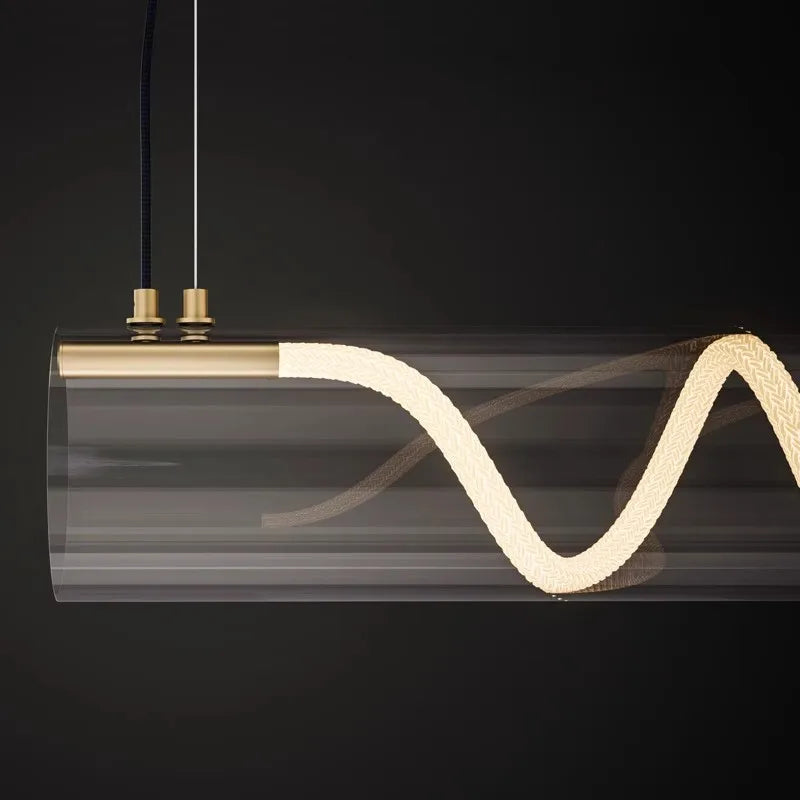 lustre design acrylique pour éclairage décoratif intérieur - vue 5 sur 7