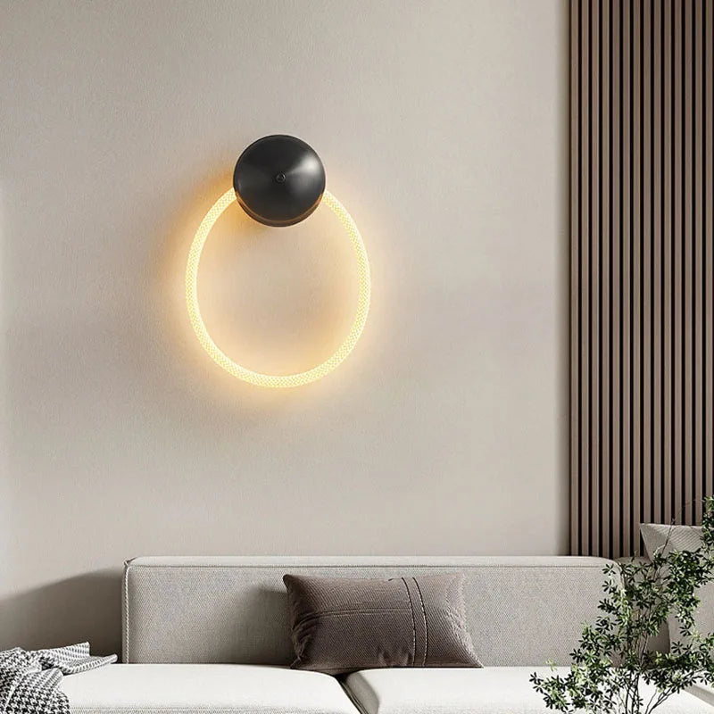 applique murale créative en silicone avec lumière douce 3000k - vue 5 sur 10