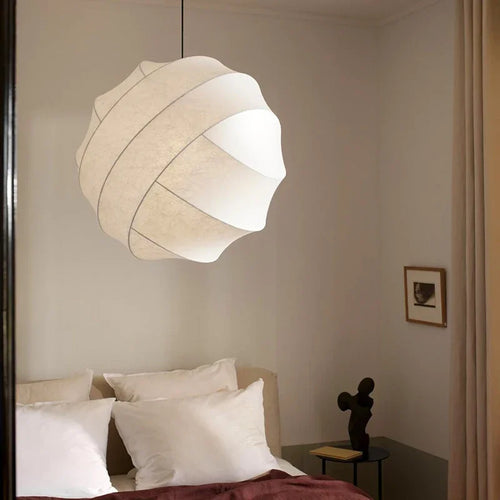 suspension en soie wabi sabi pour décoration intérieure moderne - vue 4 sur 9