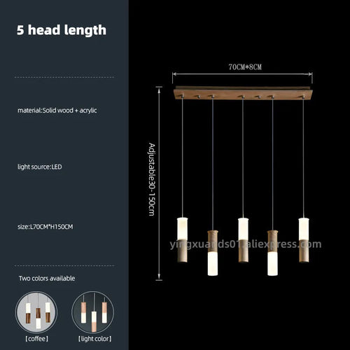 Lustre en bois moderne pour éclairage intérieur design | Lumeers