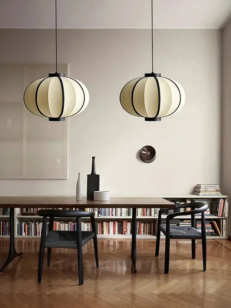 piet lanternes simples design tissu abat-jour décoration lumière - vue 5 sur 11
