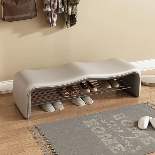 banc de rangement minimaliste pour chaussures avec siège design - vue 13 sur 12