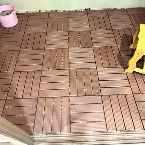 Dalles de sol clipsables 30x30 extérieur terrasse balcon