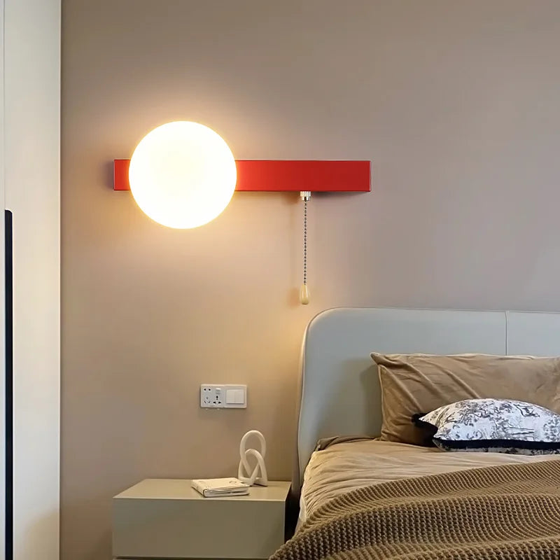 applique murale moderne à led avec interrupteur en verre pour chambre d'enfant - vue 3 sur 21