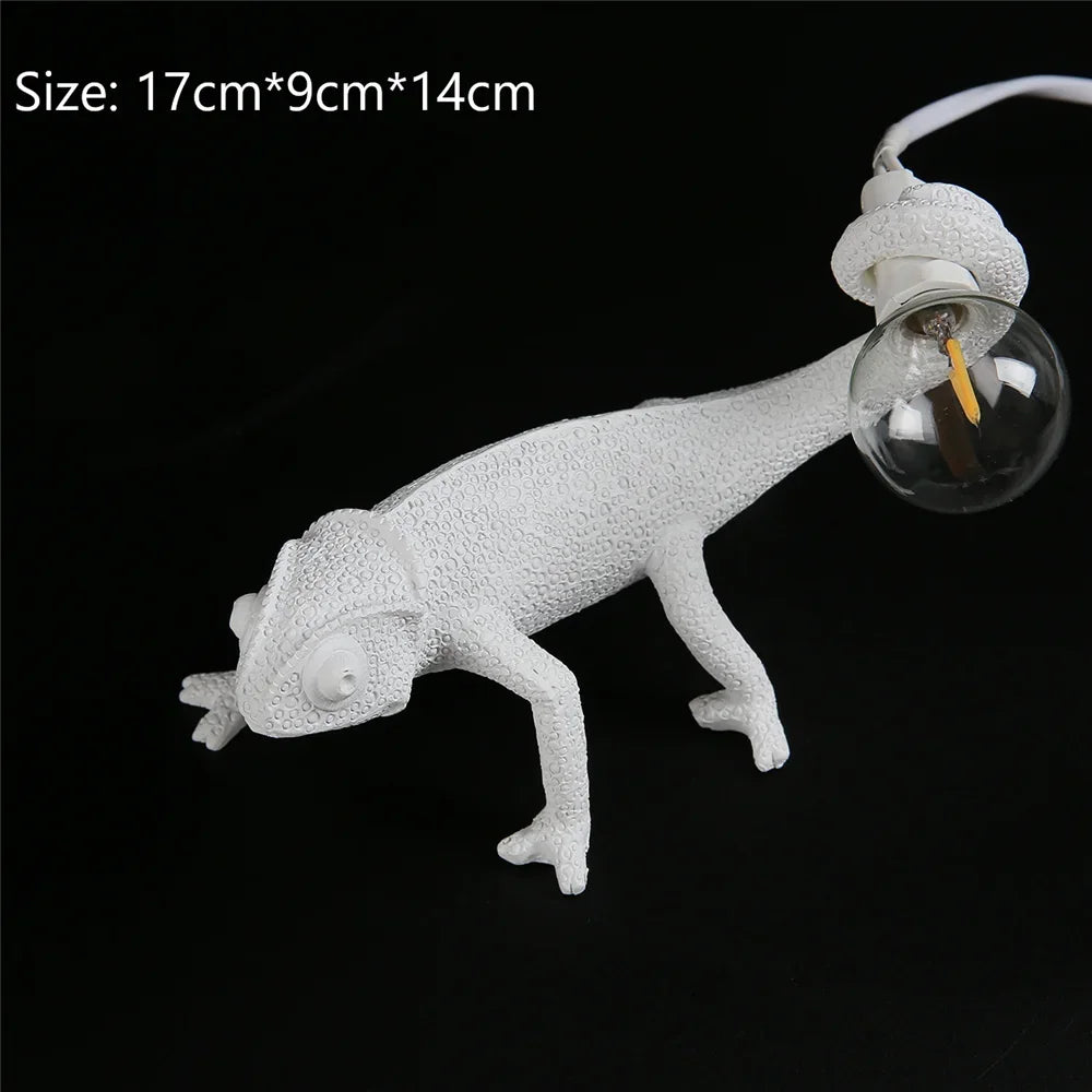 applique murale lézard mignon en résine luminaire de nuit - vue 9 sur 11