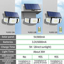 lampes solaires extérieures avec détecteur de mouvement et éclairage large
