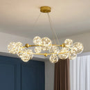 lustre led ciel étoilé nordique boule de verre intensité variable