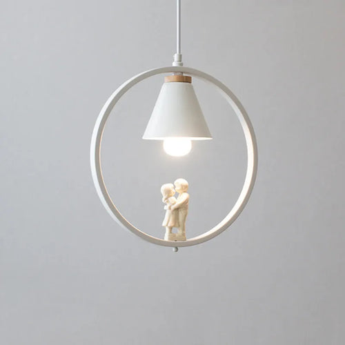 lampe à oiseaux nordique moderne en fer pour décoration intérieure