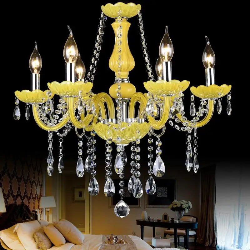 lustre en cristal fantaisie pour mariage moderne élégant - vue 10 sur 13