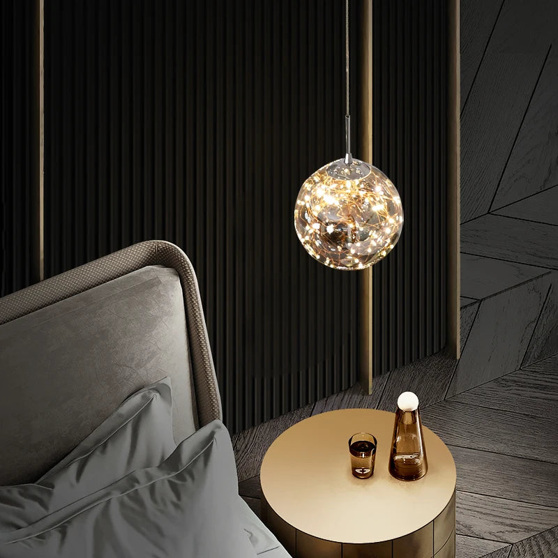 suspension moderne nordique en forme d'étoile pour intérieur - vue 4 sur 8