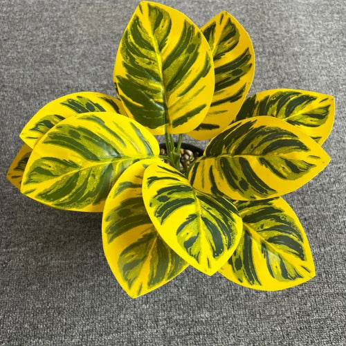 feuilles de phénix artificielles décoration verte en plastique