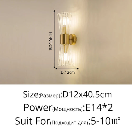 luxe et modernes applique murale en cristal pour hôtel - vue 11 sur 11