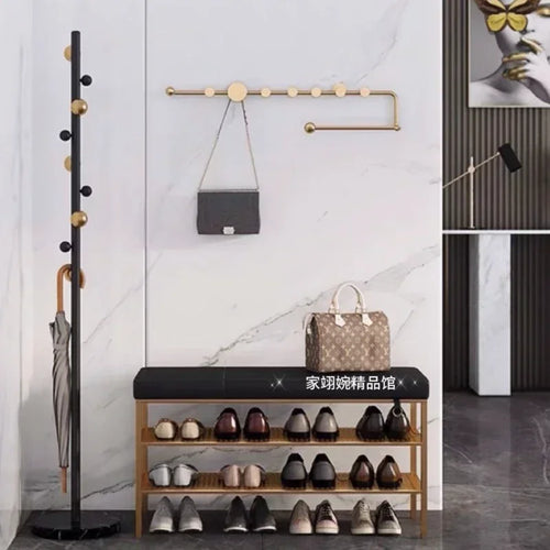 porte-vêtements et chapeaux de luxe nordique décoratif mural - vue 4 sur 18