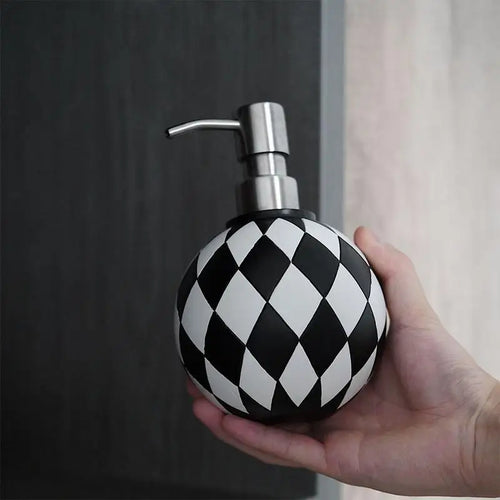 distributeur de savon moderne en damier pour cuisine et salle de bain - vue 4 sur 6