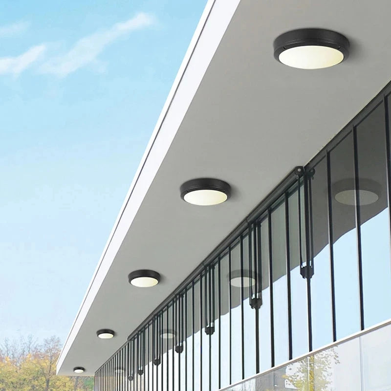 18W Radar Motion Sensor Waterproof Outdoor Ceiling Light Bathroom Kitchen Lights Lamp Flush LED Balcony Porch Lighting Fixtures - vue 4 sur 6