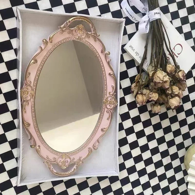 miroirs vintage décoratifs en verre pour bijoux et aromathérapie