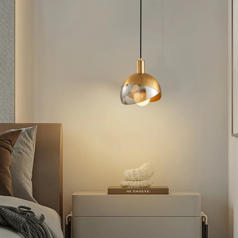 suspension nordiques de luxe en cuivre et verre