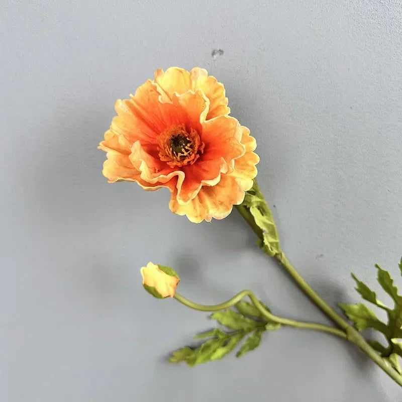 lot de 2 coquelicots artificiels pour décoration de fêtes et festivals - vue 7 sur 12