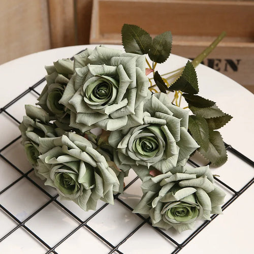 bouquet de roses artificielles pour décoration intérieure et extérieure - vue 14 sur 14