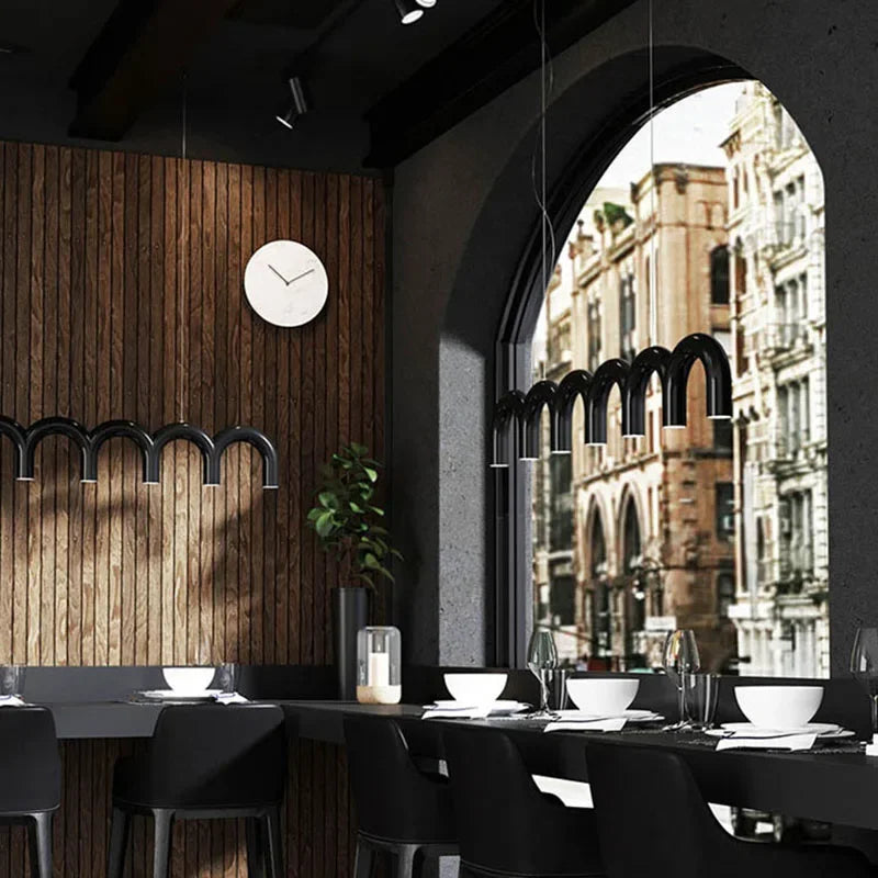 lustre led minimaliste moderne pour tables alimentaires design luminaire