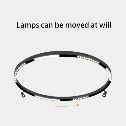 led magnétique éclairage sur rail projecteur suspendu - vue 6 sur 27