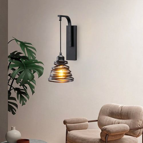 Vintage rétro industriel fer applique E27 moderne nordique intérieur applique murale luminaire pour la décoration intérieure chevet chambre Lighti